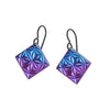 Carved Niobium Earrings