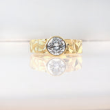 Gold Granite Engagement Ring