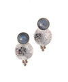 Damascus Lunar Earrings