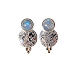 Damascus Lunar Earrings