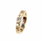 Gold Granite Engagement Ring