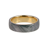 Classic Gold-lined Damascus Band