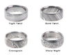 Flat Band Tension Set Diamond Ring